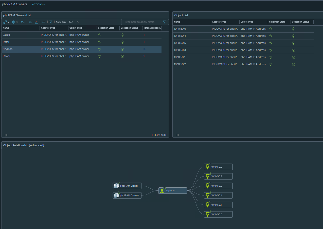 phpIPAM Owners Dashboard